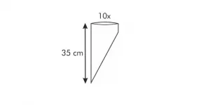 Zdobiace vrecko DELÍCIA 35 cm, 10 ks