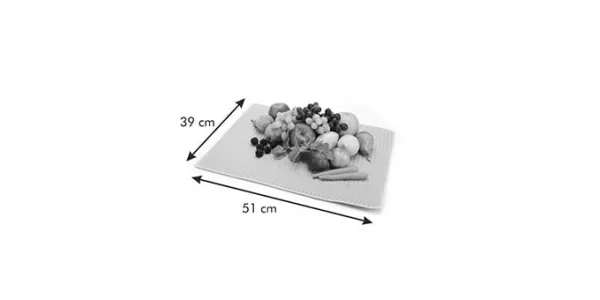 Kinekus Odkvapkávač, podložka na ovocie a zeleninu PRESTO 51 x 39 cm