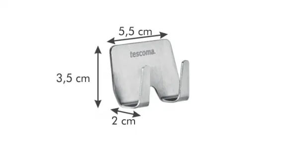 2-háčik nerezový PRESTO