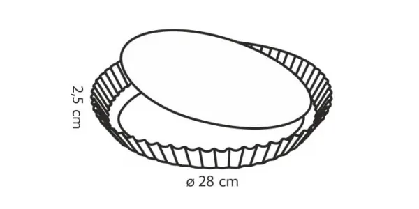 Forma s vln.okr.+odn.dnom DELÍCIA ø28cm