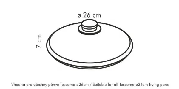 Sklenená pokrievka UNICOVER ø 26 cm