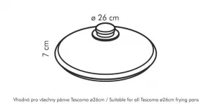 Sklenená pokrievka UNICOVER ø 26 cm