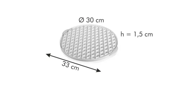Vykrajovacia forma mriežková DELÍCIA ø 30 cm