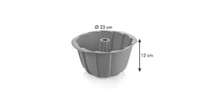 TESCOMA Forma na bábovku vysoká DELÍCIA SiliconPRIME, priemer 23 cm, klíny