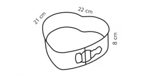 Kinekus Forma srdce rozkladcia DELICIA 22 cm