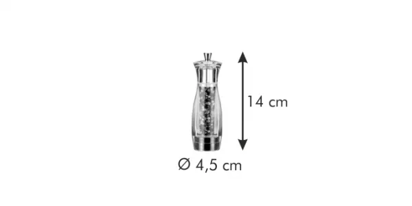 Mlynček na korenie VIRGO 14 cm