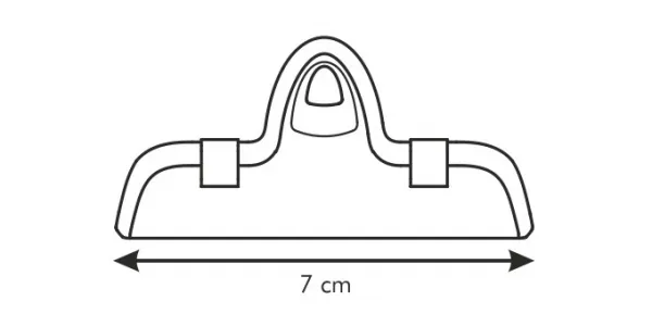 Klipsa na vrecká PRESTO 7 cm, 4 ks
