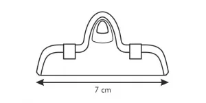 Klipsa na vrecká PRESTO 7 cm, 4 ks