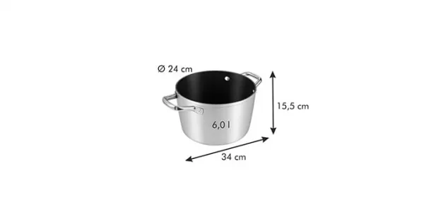 TESCOMA Hrniec GrandCHEF, priemer 24 cm, 6.0 l