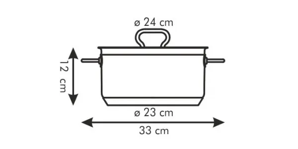Kinekus Kastról nerez + pokrievka 24cm/5L HOME PROFI