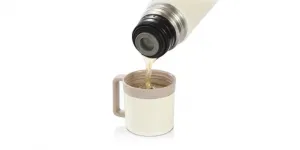 Termoska s hrnčekom CONSTANT CREAM 0,3 l, nerez