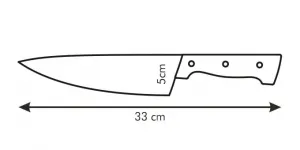Nôž kuchársky HOME PROFI 20 cm