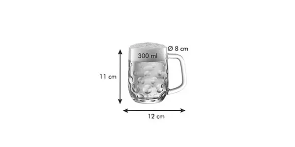 TESCOMA Pohár na pivo Tretinka myBEER Salute 300ml 11x12cm priemer 8cm