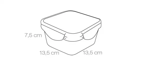 TESCOMA Dóza plastová Freshbox 0,7L štvorec
