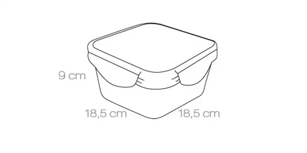 TESCOMA Dóza plastová Freshbox 2L štvorec