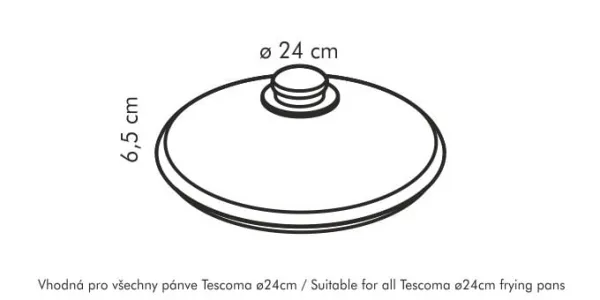 Sklenená pokrievka UNICOVER ø 24 cm