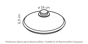 Sklenená pokrievka UNICOVER ø 24 cm