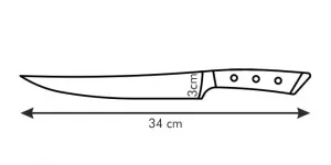 Nôž na porciovanie AZZA 21 cm