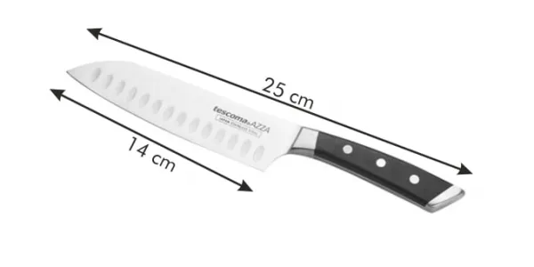 Nôž japonský AZZA SANTOKU 14 cm