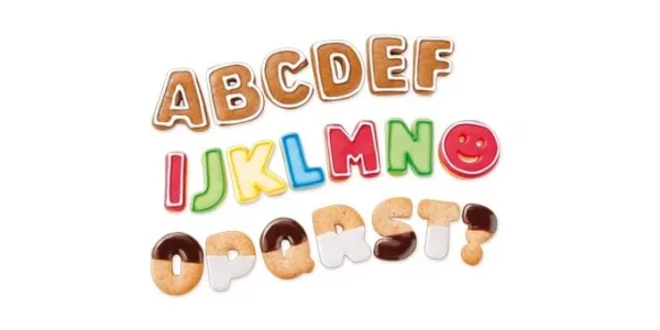Vykrajovače abeceda DELÍCA KIDS, 34 ks
