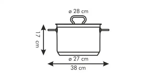 Kinekus Hrniec nerez + pokr. HOME PROFI 28cm/10L xxxa