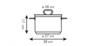 Kinekus Hrniec nerez + pokr. HOME PROFI 28cm/10L xxxa