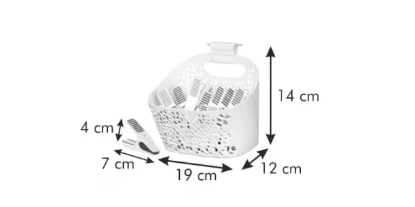 Štipce na prádlo v košíku CLEAN KIT, 20 ks