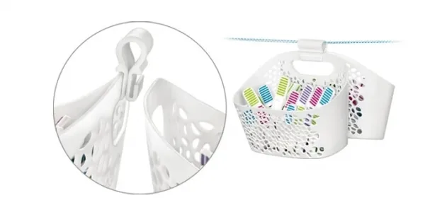 Štipce na prádlo v košíku CLEAN KIT, 20 ks