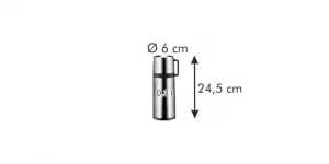 Termoska s hrnčekom CONSTANT 0.3 l,nerez