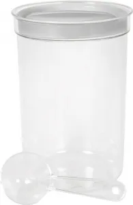 Dóza Curver® DRY FOOD, 1700 ml, s odmerkou, mix farieb mint/sivá/broskyňová, 13x19 cm