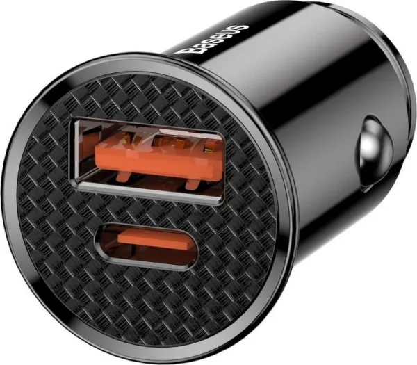 Baseus Circular PD QC4.0+ 5A 30W autonabíjačka (čierna) 017491