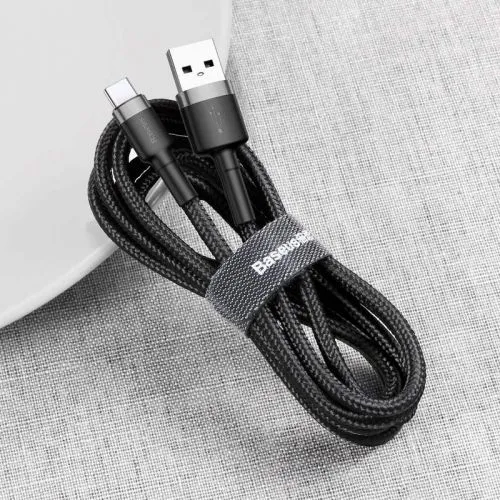 Kábel USB na USB-C Baseus Cafule 2A 2m (šedo-čierny) 016552