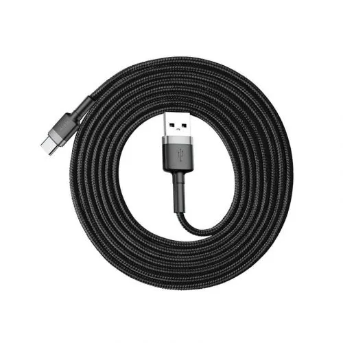 Kábel USB na USB-C Baseus Cafule 2A 2m (šedo-čierny) 016552