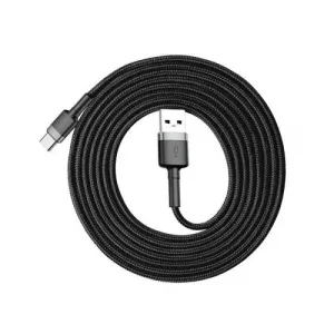 Kábel USB na USB-C Baseus Cafule 2A 2m (šedo-čierny) 016552