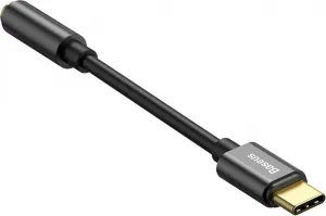 Baseus L54 USB-C + 3,5 mm mini jack audio adaptér (čierny) 020121