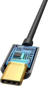 Baseus L54 USB-C + 3,5 mm mini jack audio adaptér (čierny) 020121