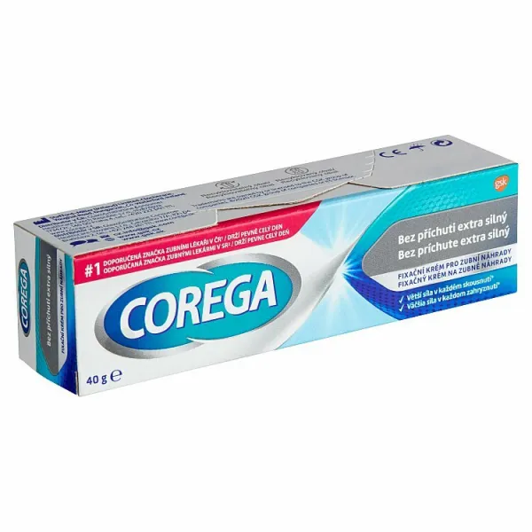 Corega Bez príchute extra silný fixačný krém 40 g