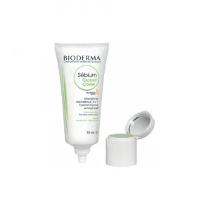 Bioderma Sébium Global Cover intenzívne krycia tónovacia starostlivosť pre pleť so sklonom k akné Universal Tint + Anti-Redness Corector 30 ml