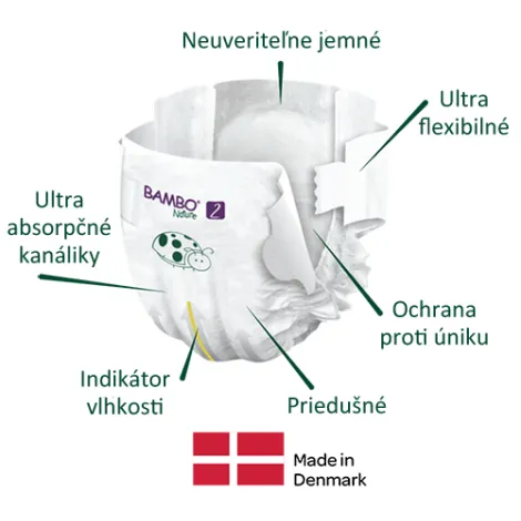 BAMBO Nature Plienky jednorazové 4 L (7-14 kg) 24 ks