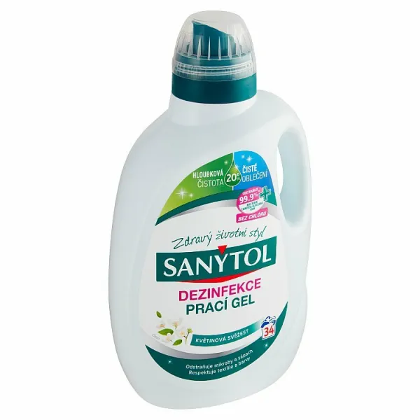 Sanytol Dezinfekcia prací gél s vôňou kvetinovej sviežosti 34 praní 1,70 l