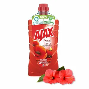 Ajax na podlahy Floral Fiesta 1 l Divé kvety (červený)