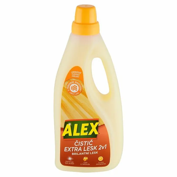 ALEX Čistič extra lesk 2v1 na laminát s vôňou pomaranča 750 ml