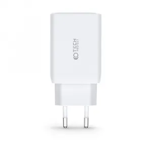 Tech-Protect C65W 3-Port Charger PD65W/QC3.0 - White