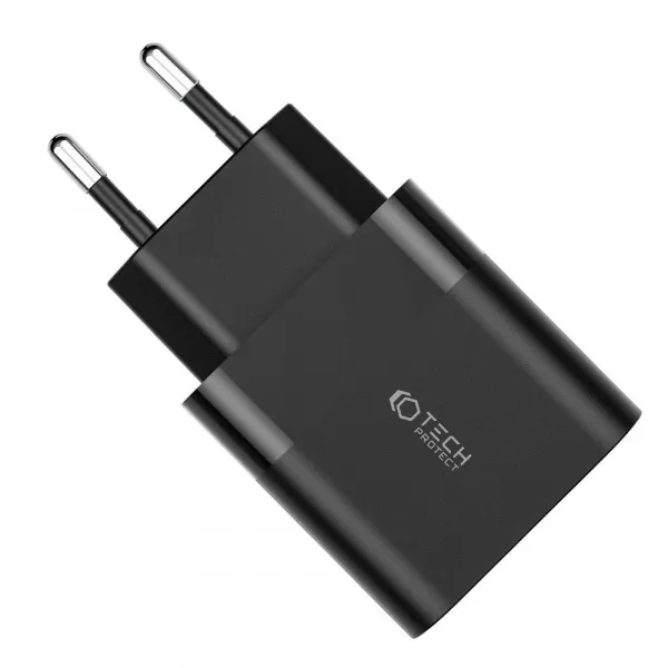 Tech-Protect C30W 2-Port Charger PD30W/QC3.0 - Black