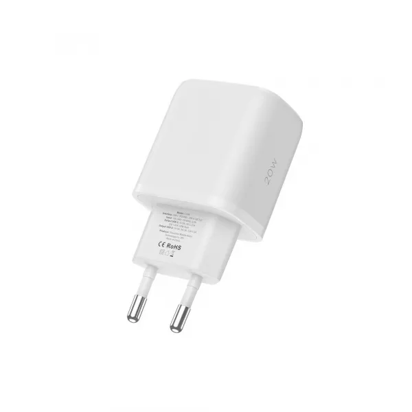 Tech-Protect C20W 2-Port Charger PD20W/QC3.0 - White