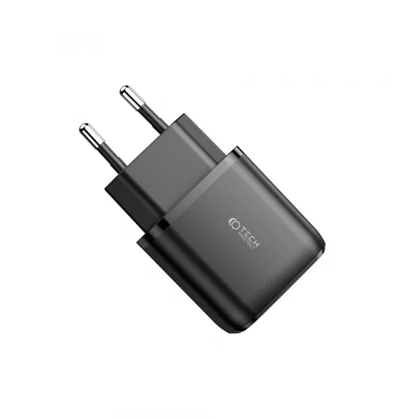Tech-Protect C20W 2-Port Charger PD20W/QC3.0 - Black