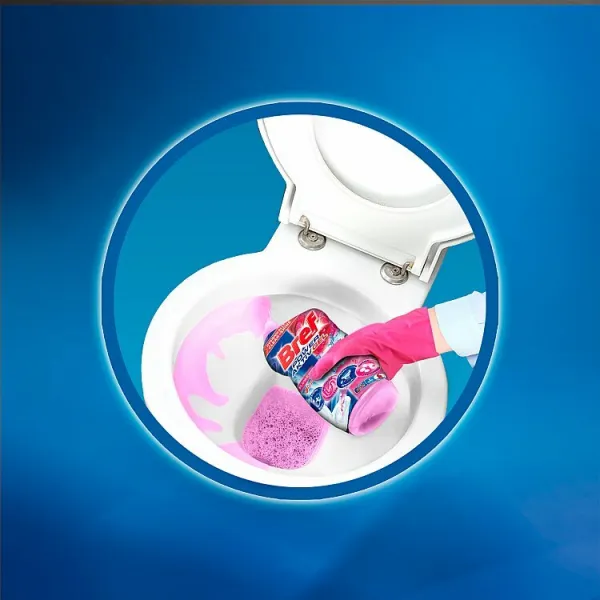 Bref Power Aktiv Gél WC čistič s efektom osviežovača vzduchu - flower 700 ml