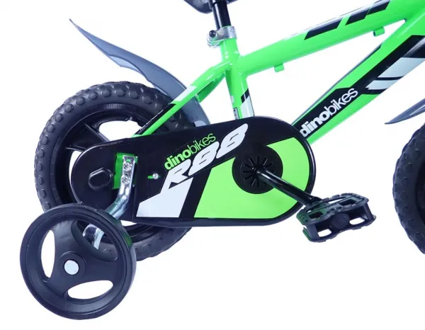 Detský bicykel Dino Bikes 412UL zelené 12" chlapčenské