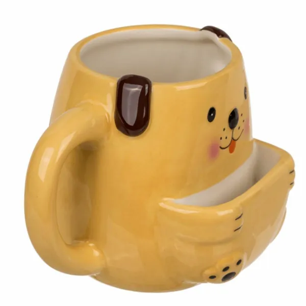 Hrnček s vreckom na sušienky Psík, 400 ml 