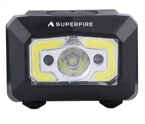 Superfire X30 LED čelovka s bezkontaktným spínačom 500lm, čierna (X30)